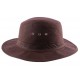 Chapeau Huilé Marron type Brousse CHAPEAUX Nyls Création