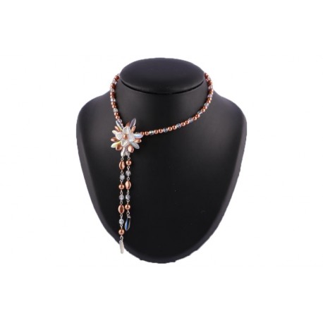 Collier tour de cou Ilna en perles capuccino ANCIENNES COLLECTIONS divers