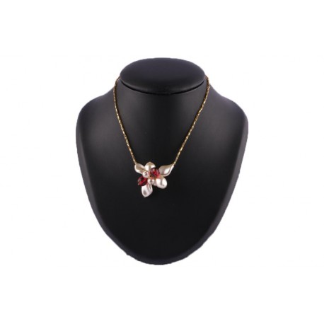 Collier Goutte en Perles Bordeaux et Nacre Stavy BIJOUX Léon montane