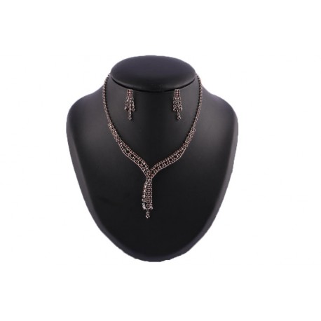 Collier Josephine en Strass Marron BIJOUX Léon montane