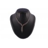 Collier Josephine en Strass Marron