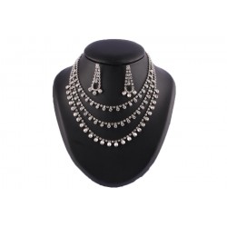 Collier 3 rangs strass cristal Callas BIJOUX Léon montane