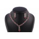 Collier Macha Perles Bordeaux et strass BIJOUX Léon montane