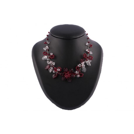 Collier Lulia Perles Bordeaux ANCIENNES COLLECTIONS divers