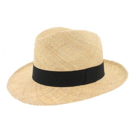 Chapeau de paille Clapton noir ANCIENNES COLLECTIONS divers