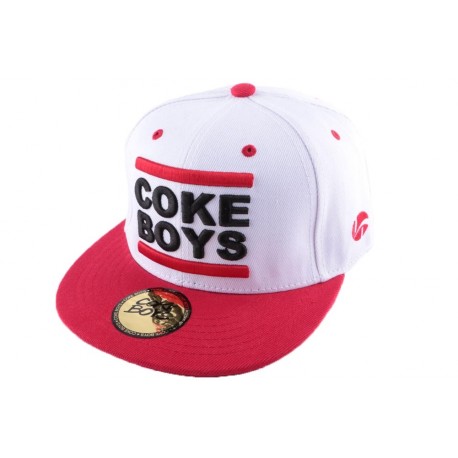 Snapback Coke Boys Rouge et Noire CASQUETTES COKE BOYS
