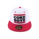 Snapback Coke Boys Rouge et Noire CASQUETTES COKE BOYS