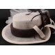 Chapeau Mariage Lea Canotier Ecru Chocolat ANCIENNES COLLECTIONS divers