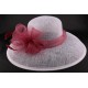 Chapeau Mariage Capeline Tilda ivoire bordeaux ANCIENNES COLLECTIONS divers