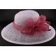 Chapeau Mariage Capeline Tilda ivoire bordeaux ANCIENNES COLLECTIONS divers