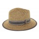 Chapeau de paille Edwardo naturel/gris ANCIENNES COLLECTIONS divers