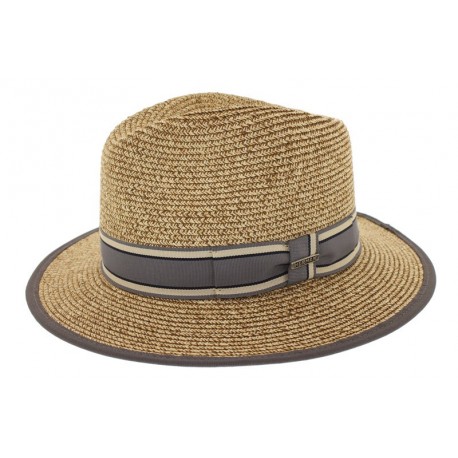 Chapeau de paille Edwardo naturel/gris ANCIENNES COLLECTIONS divers