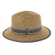 Chapeau de paille Edwardo naturel/gris ANCIENNES COLLECTIONS divers