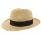 Chapeau paille Herman Headwear naturel et noir ANCIENNES COLLECTIONS divers