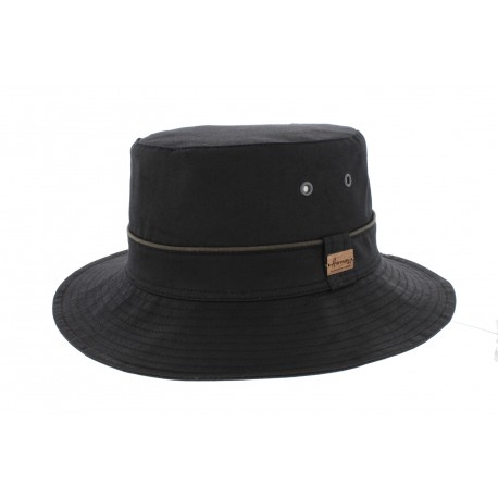 Chapeau pluie Rain Adamo Noir Coton Huilé ANCIENNES COLLECTIONS divers