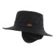 Chapeau pluie Rain Eurico Noir Coton Huilé ANCIENNES COLLECTIONS divers