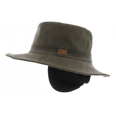 Chapeau pluie Rain Eurico Taupe Coton Huilé ANCIENNES COLLECTIONS divers