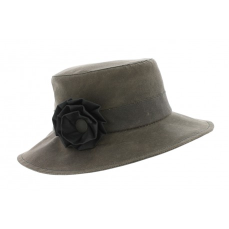 Chapeau pluie Rain Sol Taupe Coton Huilé ANCIENNES COLLECTIONS divers