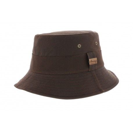 Chapeau pluie Rain Tamaho Marron Coton Huilé ANCIENNES COLLECTIONS divers