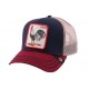 Casquette Trucker Goorin Bros American Rooster Marine ANCIENNES COLLECTIONS divers