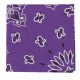 Carré Imprimé Bandana Violet Lilas ANCIENNES COLLECTIONS divers