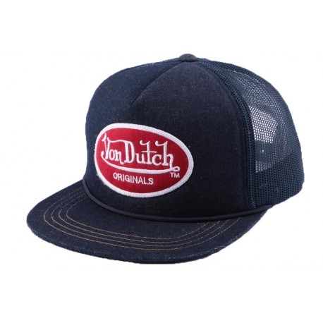 Casquette Trucker Von Dutch Logo Bleu ANCIENNES COLLECTIONS divers