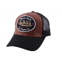 Casquette Trucker Von Dutch Grl Marron CASQUETTES VON DUTCH