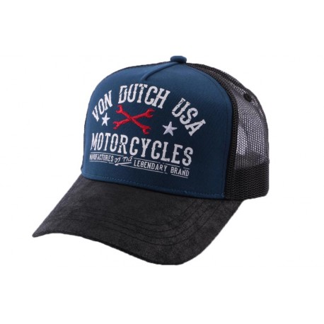 Casquette Trucker Von Dutch Garage Bleu ANCIENNES COLLECTIONS divers