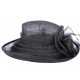 Chapeau cérémonie Lolly en sisal noir ANCIENNES COLLECTIONS divers