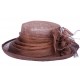 Chapeau cérémonie Lolly en sisal marron ANCIENNES COLLECTIONS divers