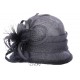 Chapeau cérémonie Delfy en sisal noir ANCIENNES COLLECTIONS divers