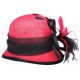 Chapeau cérémonie Delfy en sisal Rouge et Noir ANCIENNES COLLECTIONS divers