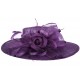 Chapeau cérémonie Lovely en sisal Violet ANCIENNES COLLECTIONS divers