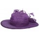 Chapeau cérémonie Lovely en sisal Violet ANCIENNES COLLECTIONS divers