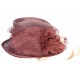 Chapeau cérémonie Talisa en sisal prune ANCIENNES COLLECTIONS divers