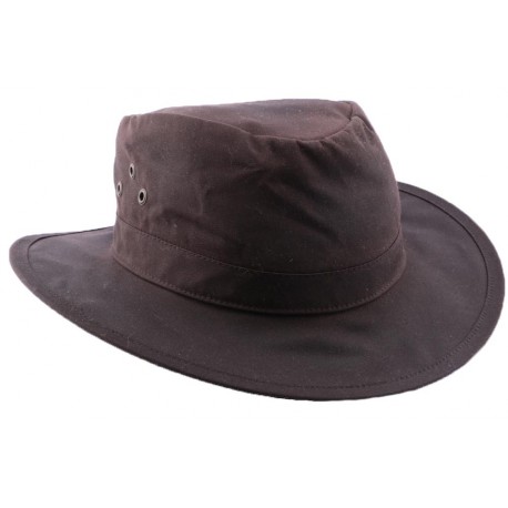 Chapeau Pluie Cock Coton Huilé Marron ANCIENNES COLLECTIONS divers