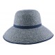 Chapeau paille Ischia en Chiné Bleu bleu ciel et Foncé ANCIENNES COLLECTIONS divers