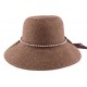 Chapeau paille Lipari en mottled chinée Marron et naturel ANCIENNES COLLECTIONS divers