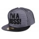 Snapback JBB Couture i'm a Boss blanche filet noir ANCIENNES COLLECTIONS divers