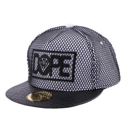 Snapback JBB Couture Dope blanche filet noir ANCIENNES COLLECTIONS divers
