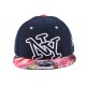 Snapback NY Bleu avec visière vintage USA ANCIENNES COLLECTIONS divers