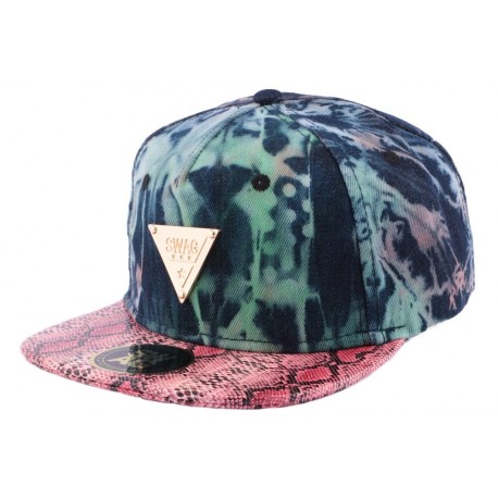 Strapback Hip Hop bleu jeans avec visière serpent ANCIENNES COLLECTIONS divers