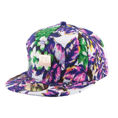 Snapback JBB Couture Florale Bleu et vert ANCIENNES COLLECTIONS divers