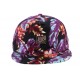 Snapback JBB Couture Florale Noir et Violet ANCIENNES COLLECTIONS divers