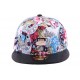 Snapback JBB Couture Florale Rouge et Bleu ANCIENNES COLLECTIONS divers