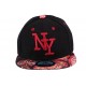 Casquette Enfant NY noire et rouge jusqu'a 7ans Casquette Enfant Hip Hop Honour