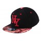 Casquette Enfant NY noire et rouge jusqu'a 7ans Casquette Enfant Hip Hop Honour