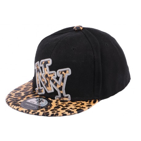 Casquette Enfant NY Noire Léopard jusqu'a 7 ans ANCIENNES COLLECTIONS divers