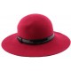 Chapeau Feutre Carmina en coloris rouge CHAPEAUX Léon montane