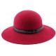 Chapeau Feutre Carmina en coloris rouge CHAPEAUX Léon montane